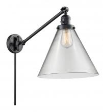 Innovations Lighting 237-BK-G42-L - Cone - 1 Light - 12 inch - Matte Black - Swing Arm