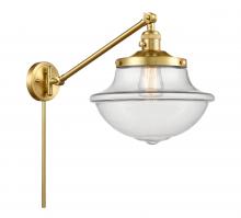 Innovations Lighting 237-SG-G542 - Oxford - 1 Light - 12 inch - Satin Gold - Swing Arm