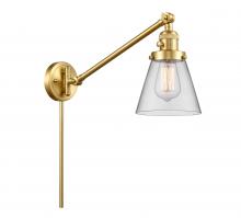 Innovations Lighting 237-SG-G62 - Cone - 1 Light - 8 inch - Satin Gold - Swing Arm