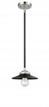 Innovations Lighting 284-1S-BPN-M6-BK - Railroad - 1 Light - 8 inch - Black Polished Nickel - Cord hung - Mini Pendant