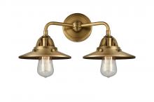 Innovations Lighting 288-2W-BB-M4-BB - Railroad - 2 Light - 16 inch - Brushed Brass - Bath Vanity Light