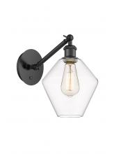 Innovations Lighting 317-1W-BK-G652-8 - Cindyrella - 1 Light - 8 inch - Matte Black - Sconce