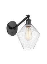 Innovations Lighting 317-1W-BK-G654-8 - Cindyrella - 1 Light - 8 inch - Matte Black - Sconce