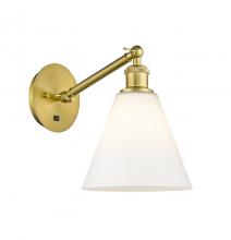 Innovations Lighting 317-1W-SG-GBC-81 - Berkshire - 1 Light - 8 inch - Satin Gold - Sconce