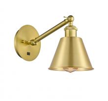 Innovations Lighting 317-1W-SG-M8 - Smithfield - 1 Light - 7 inch - Satin Gold - Adjustable Sconce