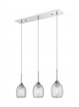 Innovations Lighting 323-3I-PN-G323-5CL - Berkshire - 3 Light - 27 inch - Polished Nickel - Cord Hung - Island Light