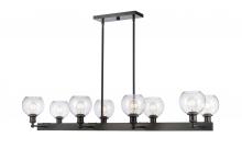 Innovations Lighting 341-8CR-BK-G124-6 - Concord - 8 Light - 48 inch - Matte Black - Cord hung - Island Light