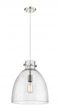 Innovations Lighting 410-1PL-PN-G412-14SDY - Newton Bell - 1 Light - 14 inch - Polished Nickel - Cord hung - Pendant