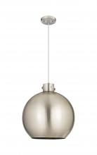  410-1PL-SN-M410-18SN - Newton Sphere - 1 Light - 18 inch - Satin Nickel - Cord hung - Pendant