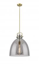 Innovations Lighting 410-1SL-BB-G412-16SM - Newton Bell - 1 Light - 16 inch - Brushed Brass - Pendant