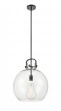 Innovations Lighting 410-1SL-BK-G410-16CL - Newton Sphere - 1 Light - 16 inch - Matte Black - Pendant