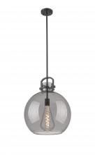  410-1SL-BK-G410-16SM - Newton Sphere - 1 Light - 16 inch - Matte Black - Pendant