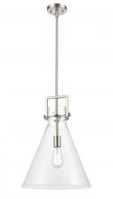 Innovations Lighting 411-1SL-SN-G411-14CL - Newton Cone - 1 Light - 14 inch - Satin Nickel - Pendant