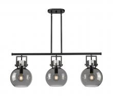 Innovations Lighting 411-3I-BK-G410-10SM - Newton Sphere - 3 Light - 42 inch - Matte Black - Island Light