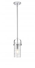 Innovations Lighting 423-1S-PC-G423-7DE - Pilaster II Cylinder - 1 Light - 7 inch Long Glass - Polished Chrome - Pendant