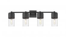 Innovations Lighting 428-4W-BK-G428-7SDY - Bolivar - 4 Light - 31 inch - Matte Black - Bath Vanity Light