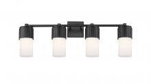 Innovations Lighting 428-4W-BK-G428-7WH - Bolivar - 4 Light - 31 inch - Matte Black - Bath Vanity Light