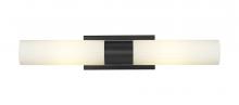  429-2WL-BK-G429-11WH - Empire - 2 Light - 5 inch - Matte Black - Bath Vanity Light