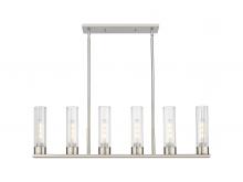  429-6I-SN-G429-11CL - Empire - 6 Light - 44 inch - Satin Nickel - Linear Pendant