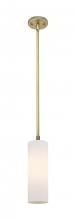 Innovations Lighting 434-1S-BB-G434-12WH - Crown Point - 1 Light - 5 inch - Brushed Brass - Pendant