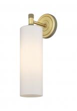Innovations Lighting 434-1W-BB-G434-12WH - Crown Point - 1 Light - 5 inch - Brushed Brass - Sconce