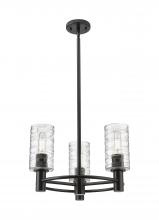 Innovations Lighting 434-3CR-BK-G434-7DE - Crown Point - 3 Light - 18 inch - Matte Black - Pendant