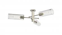 Innovations Lighting 434-3F-PN-G434-12SDY - Crown Point - 3 Light - 34 inch - Polished Nickel - Flush Mount