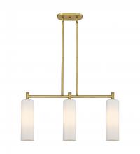 Innovations Lighting 434-3I-BB-G434-12WH - Crown Point - 3 Light - 31 inch - Brushed Brass - Island Light