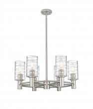 Innovations Lighting 434-6CR-SN-G434-7DE - Crown Point - 6 Light - 24 inch - Satin Nickel - Chandelier