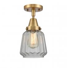 Innovations Lighting 447-1C-BB-G142 - Chatham - 1 Light - 7 inch - Brushed Brass - Flush Mount