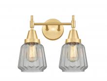 Innovations Lighting 447-2W-SG-G142 - Chatham - 2 Light - 15 inch - Satin Gold - Bath Vanity Light