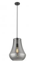 Innovations Lighting 491-1P-BK-G573-12 - Fairfield - 1 Light - 12 inch - Matte Black - Cord hung - Mini Pendant