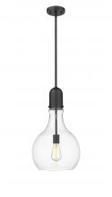 Innovations Lighting 492-1S-BK-G582-12 - Amherst - 1 Light - 12 inch - Matte Black - Stem hung - Mini Pendant