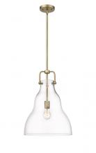 Innovations Lighting 494-1S-BB-G592-14 - Haverhill - 1 Light - 14 inch - Brushed Brass - Stem hung - Pendant