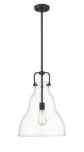 Innovations Lighting 494-1S-BK-G592-14 - Haverhill - 1 Light - 14 inch - Matte Black - Stem hung - Pendant