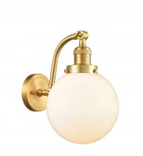 Innovations Lighting 515-1W-SG-G201-8 - Beacon - 1 Light - 8 inch - Satin Gold - Sconce