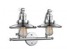  515-2W-PC-M7 - Railroad - 2 Light - 18 inch - Polished Chrome - Bath Vanity Light