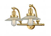  515-2W-SG-G2 - Halophane - 2 Light - 18 inch - Satin Gold - Bath Vanity Light