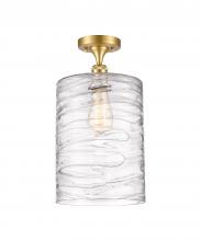 Innovations Lighting 516-1C-SG-G1113-L - Cobbleskill - 1 Light - 9 inch - Satin Gold - Semi-Flush Mount