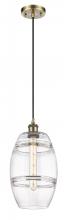 Innovations Lighting 516-1P-AB-G557-8CL - Vaz - 1 Light - 8 inch - Antique Brass - Cord hung - Mini Pendant