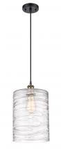 Innovations Lighting 516-1P-BAB-G1113-L-LED - Cobbleskill - 1 Light - 9 inch - Black Antique Brass - Cord hung - Mini Pendant