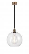 Innovations Lighting 516-1P-BB-G122-12 - Athens - 1 Light - 12 inch - Brushed Brass - Cord hung - Mini Pendant