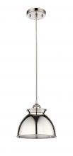 Innovations Lighting 516-1P-PN-M14-PN - Adirondack - 1 Light - 8 inch - Polished Nickel - Cord hung - Mini Pendant