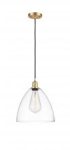 Innovations Lighting 516-1P-SG-GBD-122 - Bristol - 1 Light - 12 inch - Satin Gold - Cord hung - Mini Pendant