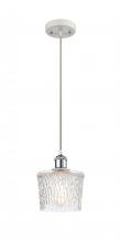 Innovations Lighting 516-1P-WPC-G402 - Niagara - 1 Light - 7 inch - White Polished Chrome - Cord hung - Mini Pendant