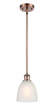 Innovations Lighting 516-1S-AC-G381 - Castile - 1 Light - 6 inch - Antique Copper - Mini Pendant