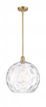  516-1S-SG-G1215-14 - Athens Water Glass - 1 Light - 13 inch - Satin Gold - Pendant