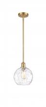 Innovations Lighting 516-1S-SG-G1215-8 - Athens Water Glass - 1 Light - 8 inch - Satin Gold - Mini Pendant