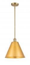 Innovations Lighting 516-1S-SG-MBC-12-SG - Berkshire - 1 Light - 12 inch - Satin Gold - Pendant