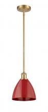 Innovations Lighting 516-1S-SG-MBD-75-RD - Plymouth - 1 Light - 8 inch - Satin Gold - Pendant